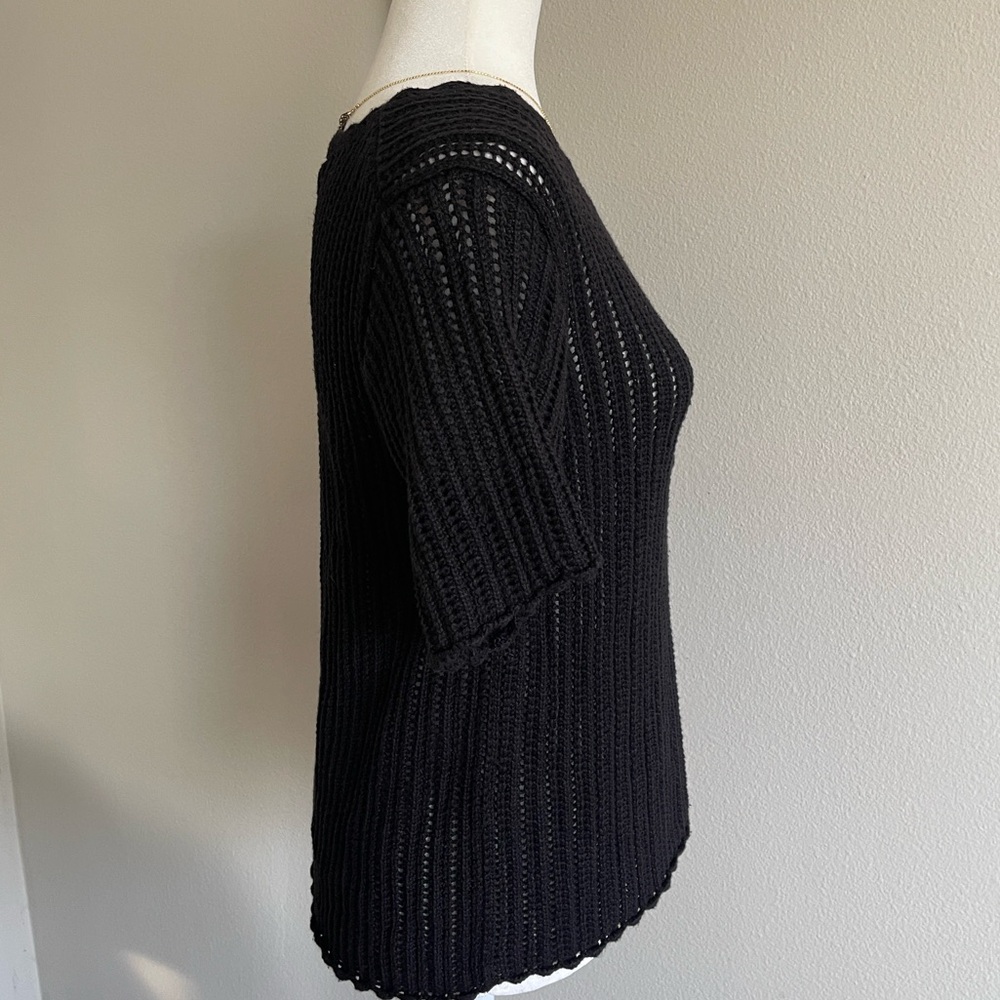 JohnPaulRichard Black Knit Cardigan Size L - Picture 5 of 7